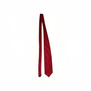 St.‎ Martin Men's Red Geometric Woven Polyester Classic Standard Tie
